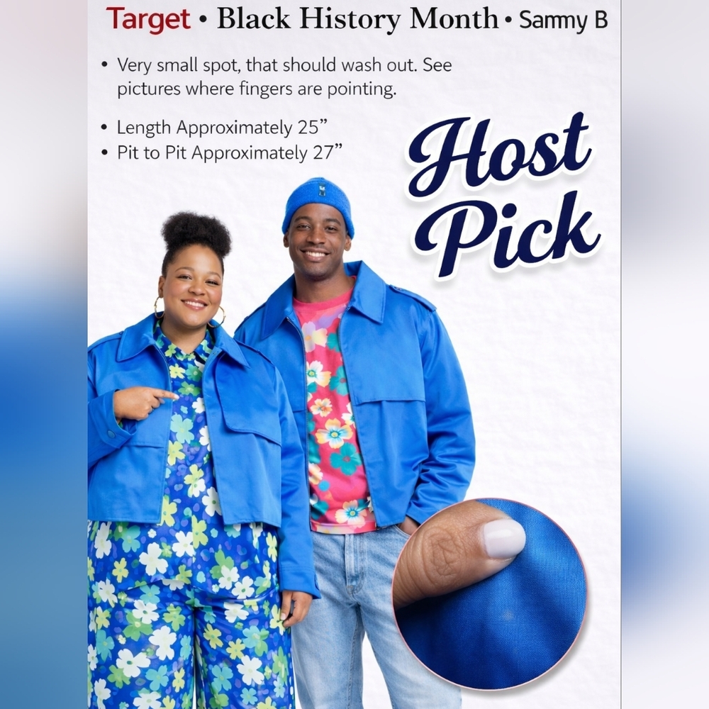 Sammy B x Target – Black History Month Cropped Trench Jacket – 3X – NWT